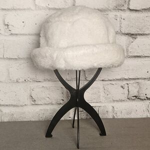 Elegant White Faux Fur Hat